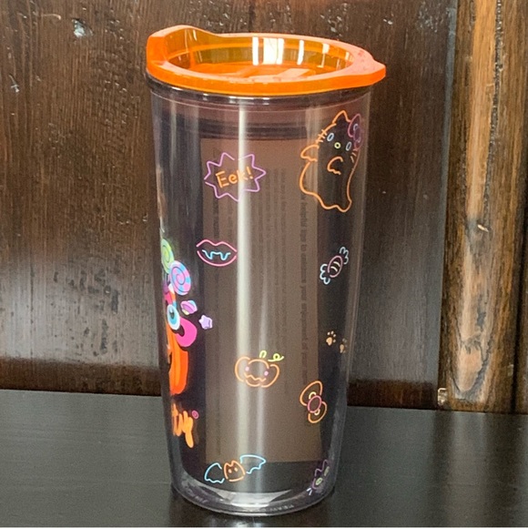 Hello Kitty Cat Burglar Halloween Tumbler - Jack O’Lantern Candy Ghost Eyeball - Picture 6 of 14